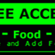 Metal Wall Sign – Access Food – Green and Black