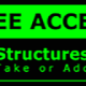 Metal Wall Sign – Access Structures – Green and Black