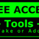 Metal Wall Sign – Access Tools – Green and Black