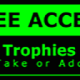 Metal Wall Sign – Access Trophies – Green and Black