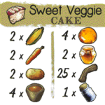 Sweet Veggie Cake Recipe Canvas